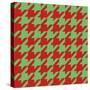 Xmas Houndstooth-Color Bakery-Stretched Canvas