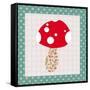 Xmas Mushroom-Effie Zafiropoulou-Framed Stretched Canvas