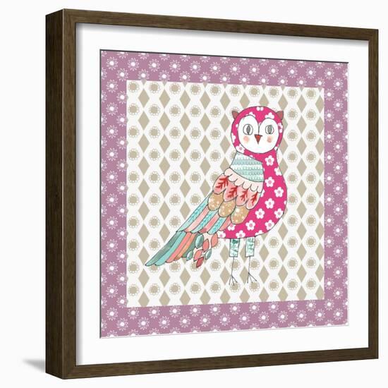 Xmas Owl-Effie Zafiropoulou-Framed Premium Giclee Print