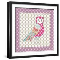 Xmas Owl-Effie Zafiropoulou-Framed Premium Giclee Print