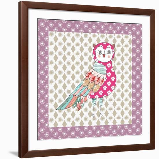 Xmas Owl-Effie Zafiropoulou-Framed Giclee Print