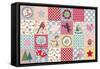 Xmas Patchwork-Effie Zafiropoulou-Framed Stretched Canvas