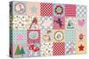 Xmas Patchwork-Effie Zafiropoulou-Stretched Canvas