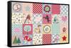 Xmas Patchwork-Effie Zafiropoulou-Framed Stretched Canvas