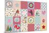 Xmas Patchwork-Effie Zafiropoulou-Mounted Giclee Print