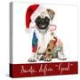 Xmas Puppy I-Sydney Edmunds-Stretched Canvas