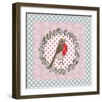 Xmas Robin-Effie Zafiropoulou-Framed Giclee Print