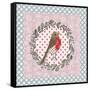 Xmas Robin-Effie Zafiropoulou-Framed Stretched Canvas