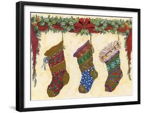 Xmas Stockings-Vintage Apple Collection-Framed Giclee Print