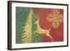 Xmas Tree and Deer-Cora Niele-Framed Giclee Print