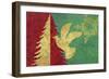 Xmas Tree and Dove-Cora Niele-Framed Giclee Print