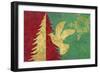 Xmas Tree and Dove-Cora Niele-Framed Premium Giclee Print