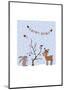 Xmas Tree Friends- Happy Xmas - Wink Designs Contemporary Print-Michelle Lancaster-Mounted Giclee Print