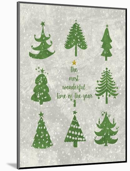 Xmas Trees-Erin Clark-Mounted Giclee Print