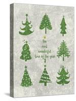 Xmas Trees-Erin Clark-Stretched Canvas