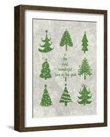 Xmas Trees-Erin Clark-Framed Giclee Print