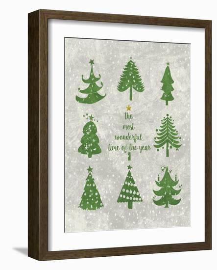 Xmas Trees-Erin Clark-Framed Giclee Print