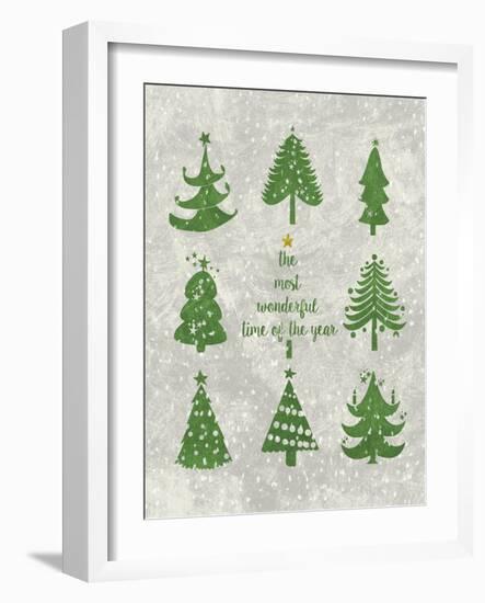 Xmas Trees-Erin Clark-Framed Giclee Print