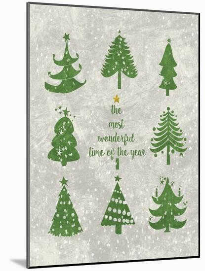 Xmas Trees-Erin Clark-Mounted Giclee Print