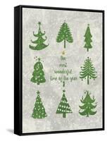 Xmas Trees-Erin Clark-Framed Stretched Canvas