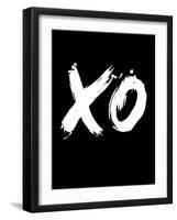 XO Black-NaxArt-Framed Art Print