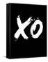 XO Black-NaxArt-Framed Stretched Canvas