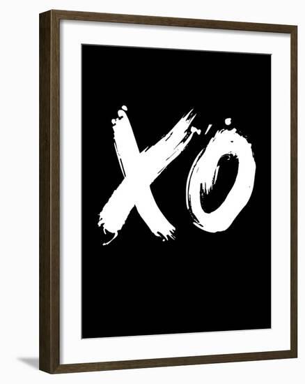 XO Black-NaxArt-Framed Art Print