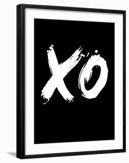 XO Black-NaxArt-Framed Art Print