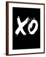 XO Black-NaxArt-Framed Art Print