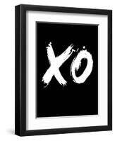 XO Black-NaxArt-Framed Art Print