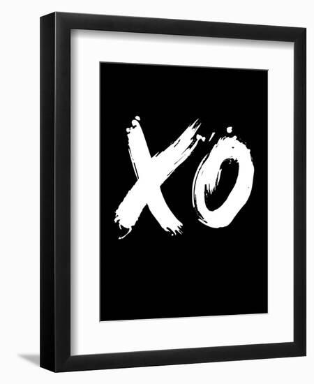 XO Black-NaxArt-Framed Art Print