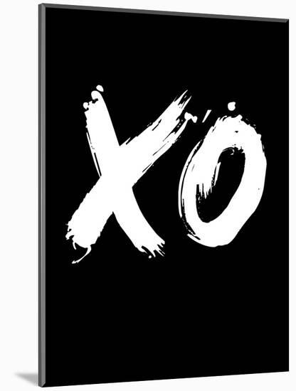 XO Black-NaxArt-Mounted Art Print