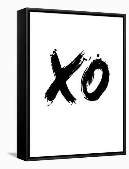 XO White-NaxArt-Framed Stretched Canvas