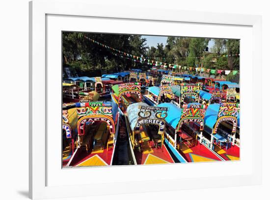 Xochimilco's Floating Gardens-null-Framed Art Print