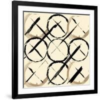 XOXO Brown-OnRei-Framed Art Print