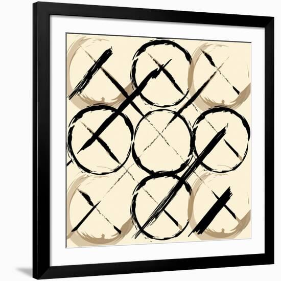 XOXO Brown-OnRei-Framed Art Print