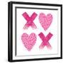 XOXO Pink Leopard-Jennifer McCully-Framed Art Print