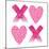 XOXO Pink Leopard-Jennifer McCully-Mounted Art Print