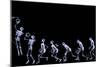 Xray of Human Skeleton Playing Basketball-riccardocova-Mounted Premium Giclee Print