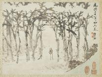 Landscape with Figure, from an Album of Landscapes and Calligraphy for Liu Songfu, 1895-96-Xugu-Framed Giclee Print