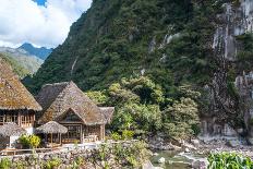 Aguas Calientes, the Town and Railway Station at the Foot of the Sacred Machu Picchu Mountain, Peru-xura-Photographic Print