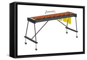 Xylophone and Mallets, Percussion, Musical Instrument-Encyclopaedia Britannica-Framed Stretched Canvas