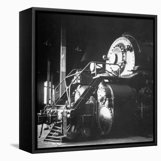 Y-6 Compound Mallet Freight Steam Locomotive Belonging to the Norfolk and Western Railway-Walker Evans-Framed Stretched Canvas