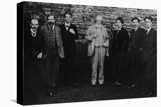 Y.B. Yeats with His Literary Circle, Sussex, 1914-English Photographer-Stretched Canvas