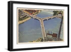 Y Bridge, Zanesville-null-Framed Art Print