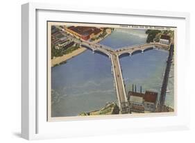 Y Bridge, Zanesville-null-Framed Art Print