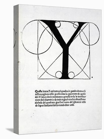 Y, Illustration from 'Divina Proportione' by Luca Pacioli (C.1445-1517), Originally Pub. Venice,…-Leonardo da Vinci-Stretched Canvas