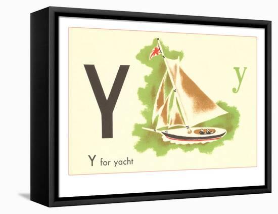 Y is for Yacht-null-Framed Stretched Canvas