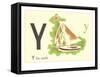 Y is for Yacht-null-Framed Stretched Canvas