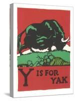 Y is for Yak-null-Stretched Canvas